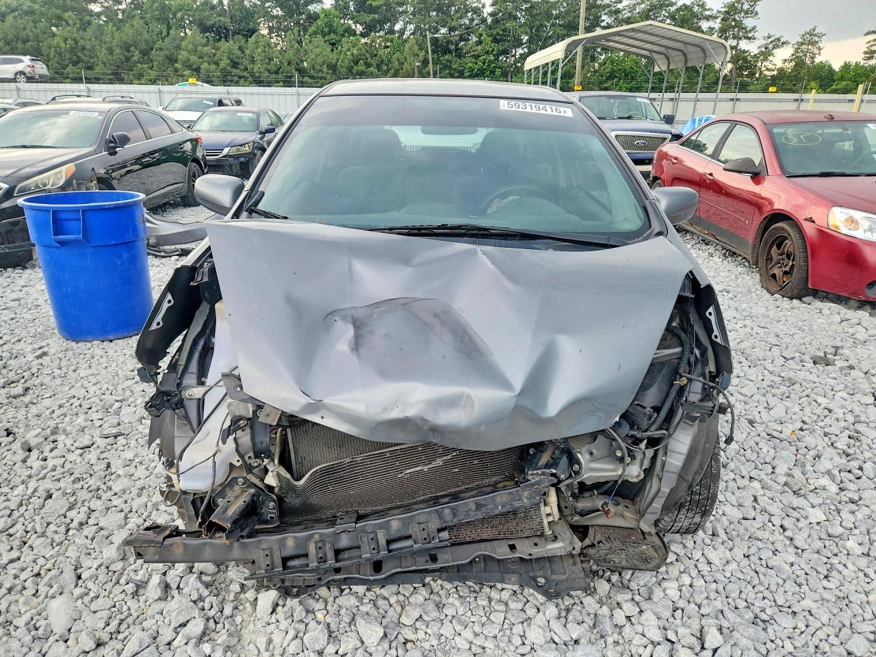2013 Honda Fit Gray vin: JHMGE8G37DC005312
