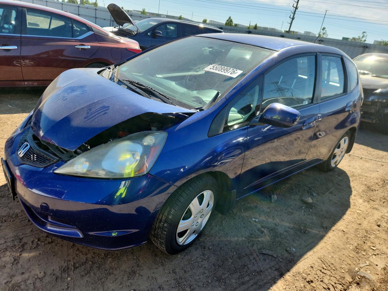 2013 Honda Fit Blue vin: JHMGE8G37DC019629