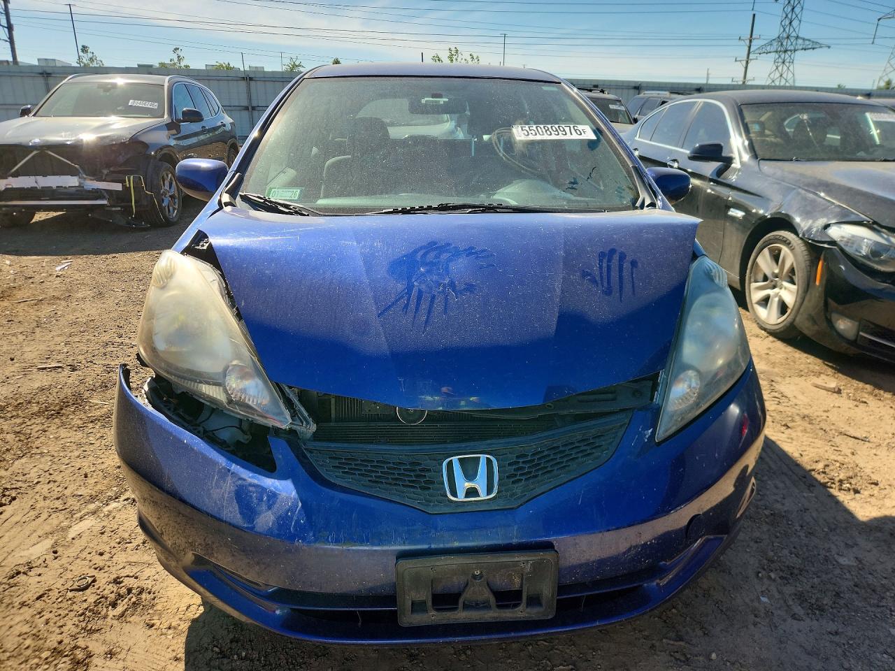 2013 Honda Fit Blue vin: JHMGE8G37DC019629