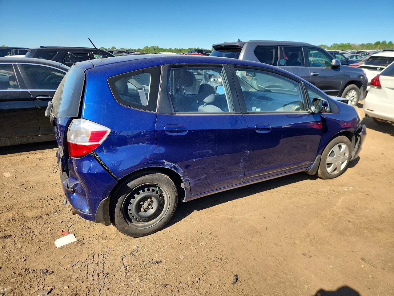 2013 Honda Fit Blue vin: JHMGE8G37DC019629