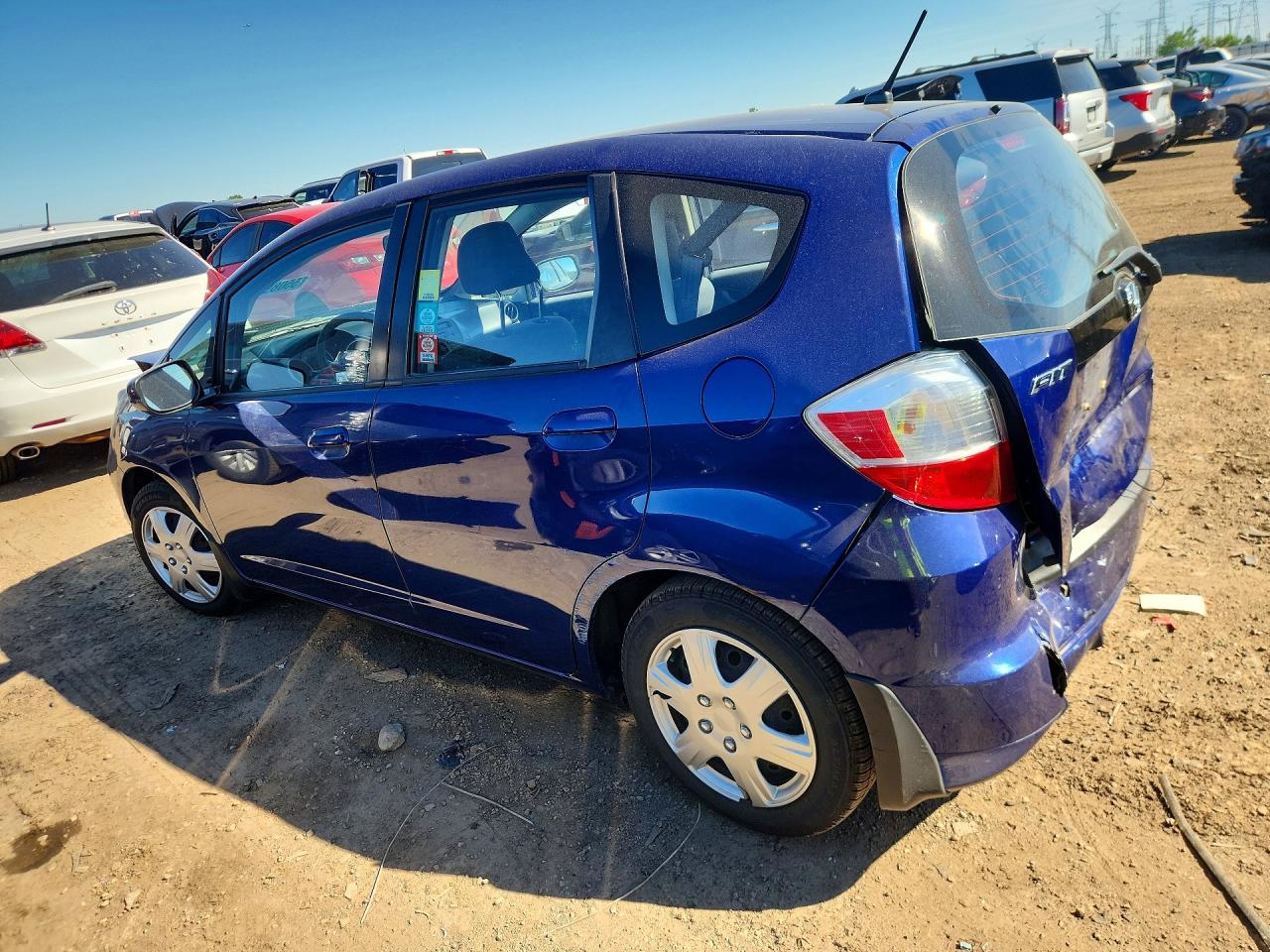 2013 Honda Fit Blue vin: JHMGE8G37DC019629