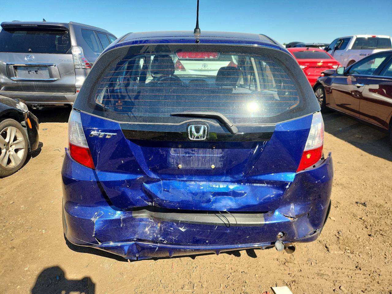 2013 Honda Fit Blue vin: JHMGE8G37DC019629