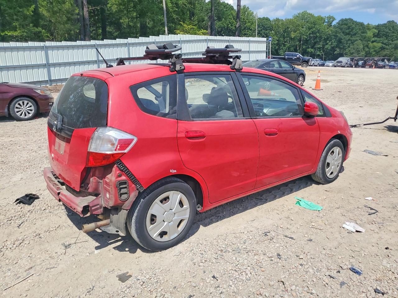 2013 Honda Fit Red vin: JHMGE8G37DC071830