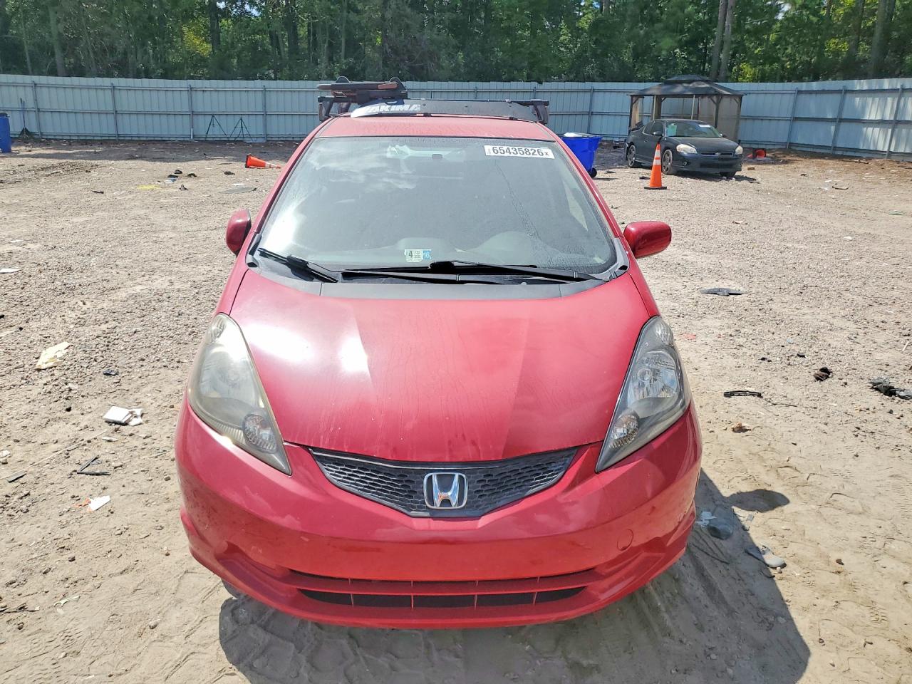 2013 Honda Fit Red vin: JHMGE8G37DC071830