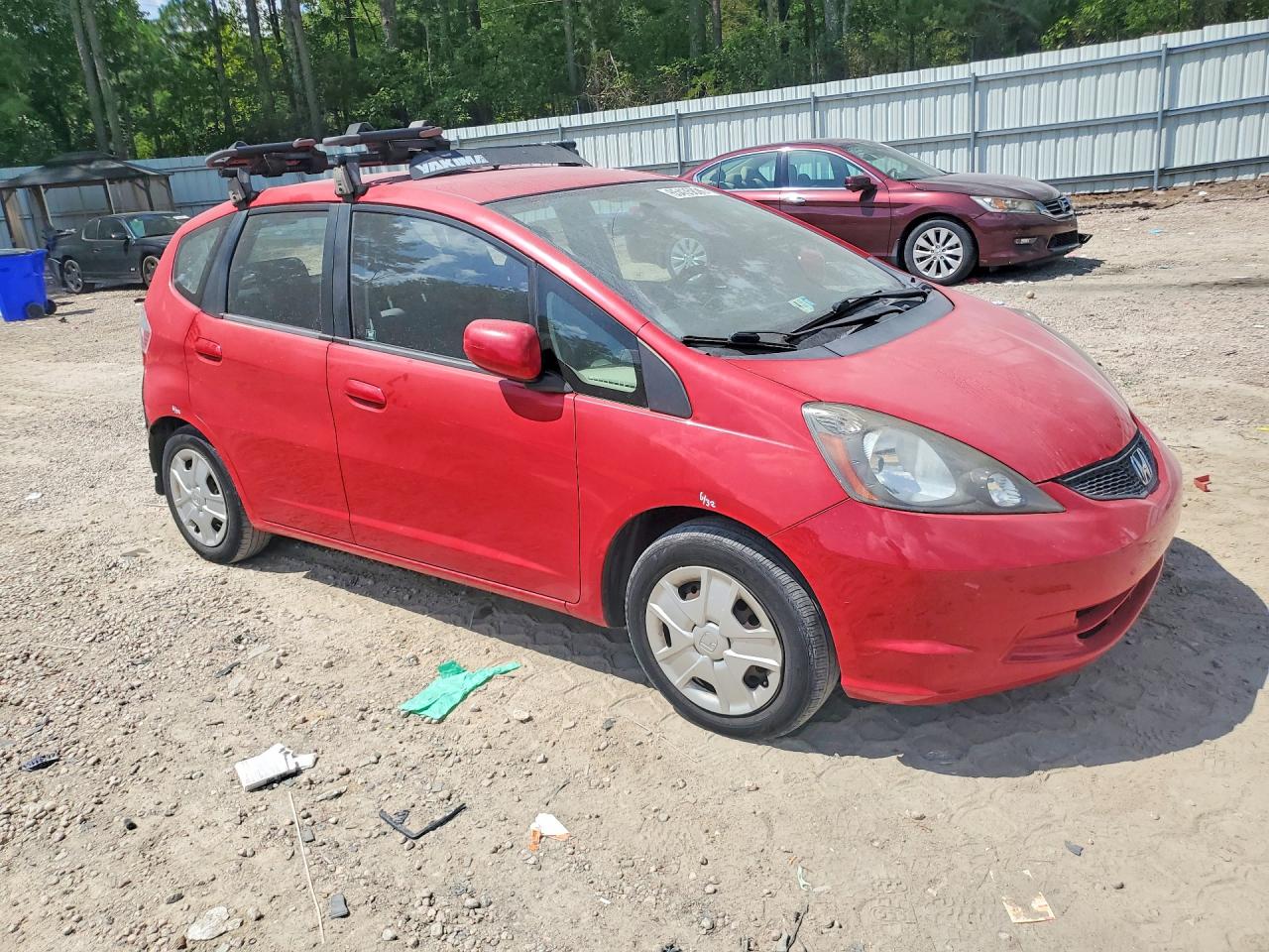 2013 Honda Fit Red vin: JHMGE8G37DC071830