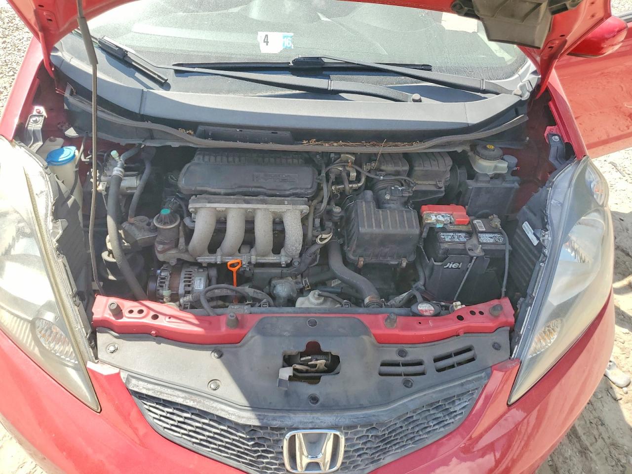 2013 Honda Fit Red vin: JHMGE8G37DC071830