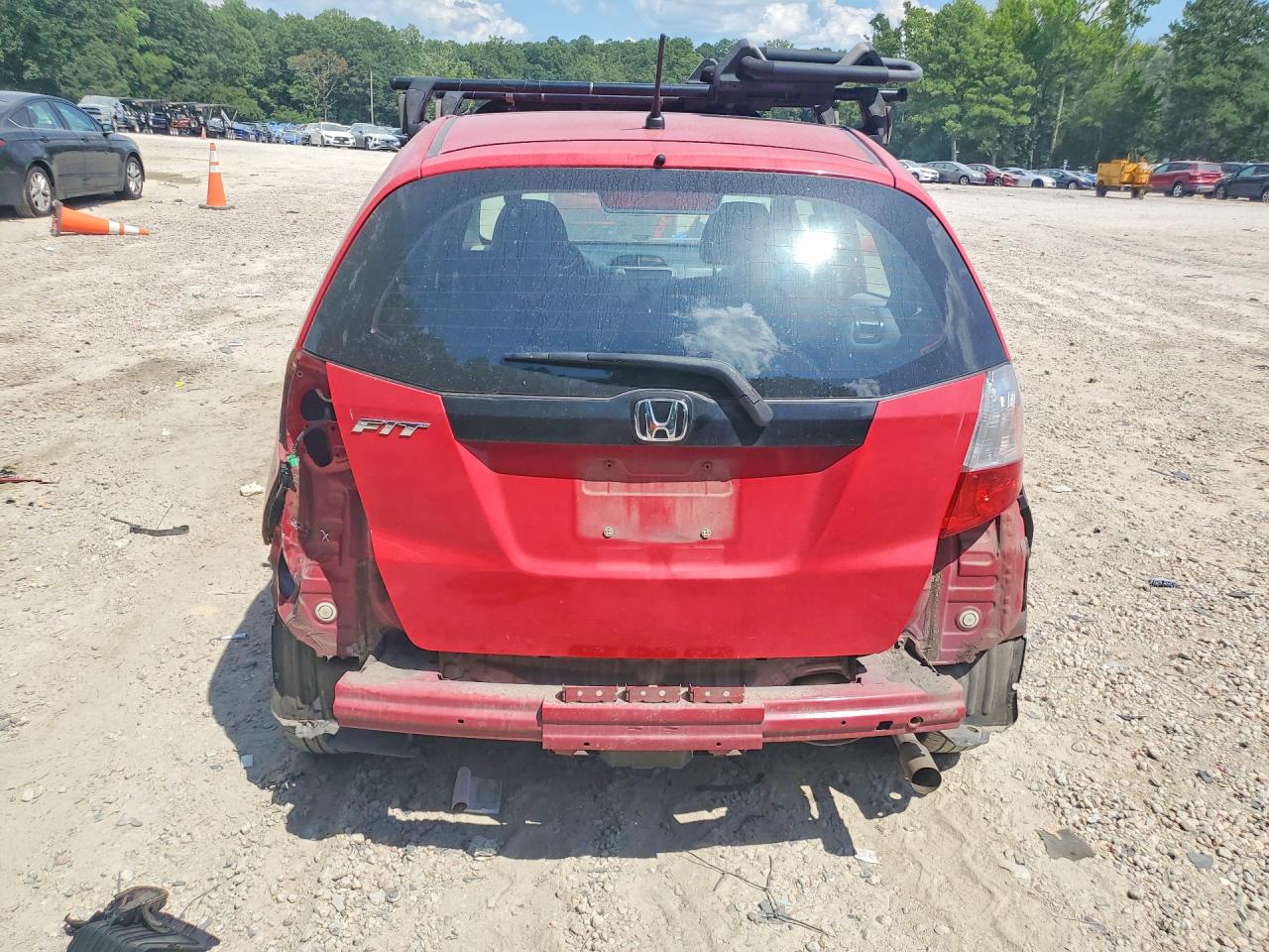 2013 Honda Fit Red vin: JHMGE8G37DC071830