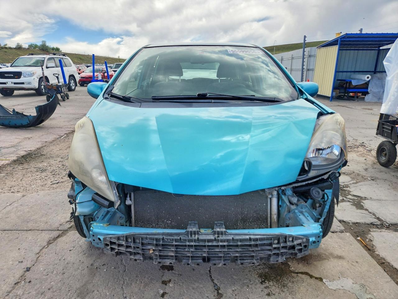 2012 Honda Fit Turquoise vin: JHMGE8G38CC004569