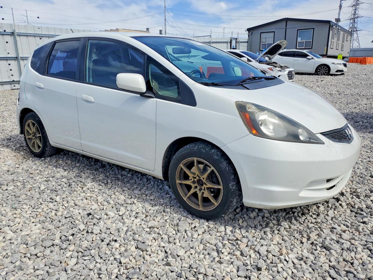2012 Honda Fit White vin: JHMGE8G38CC027477