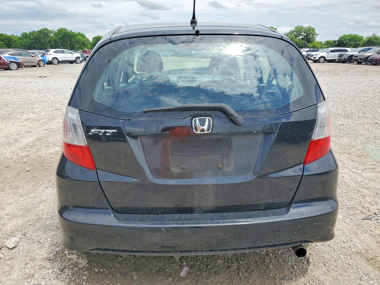 2012 Honda Fit Black vin: JHMGE8G38CC040844