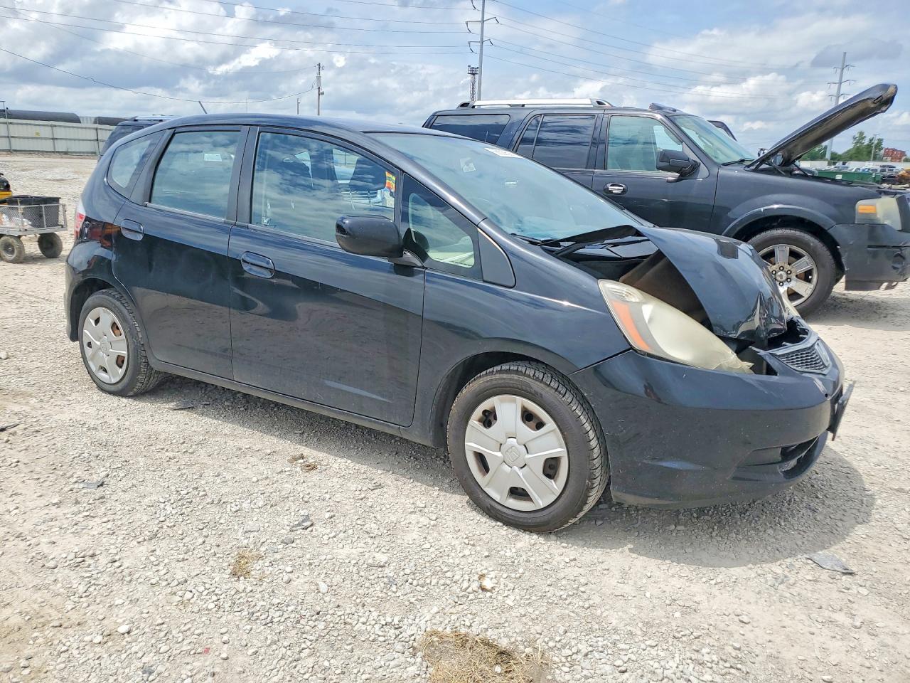 2012 Honda Fit Black vin: JHMGE8G38CC040844
