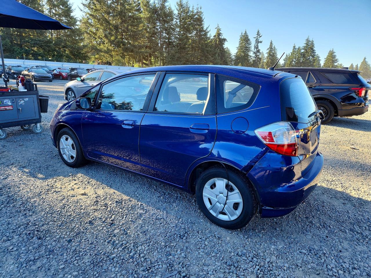 2013 Honda Fit Синий vin: JHMGE8G38DC053823