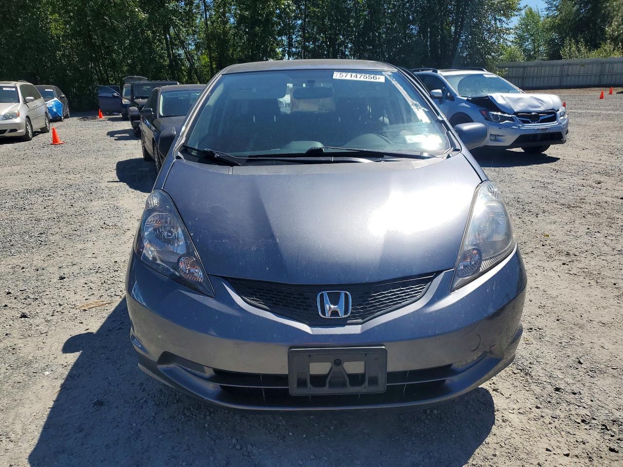 2013 Honda Fit Gray vin: JHMGE8G38DC067365