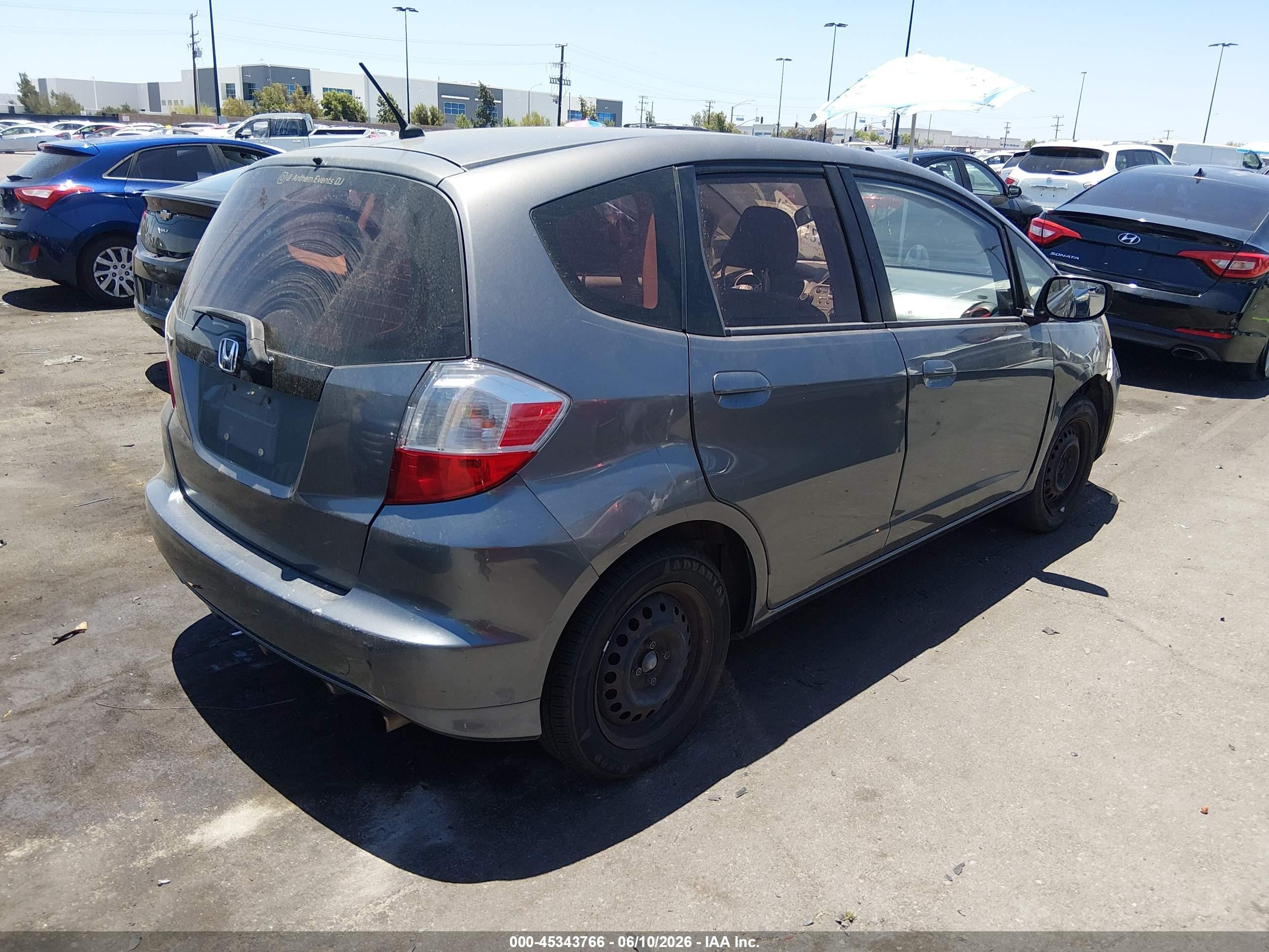 2012 Honda Fit   Gray vin: JHMGE8G39CC026841