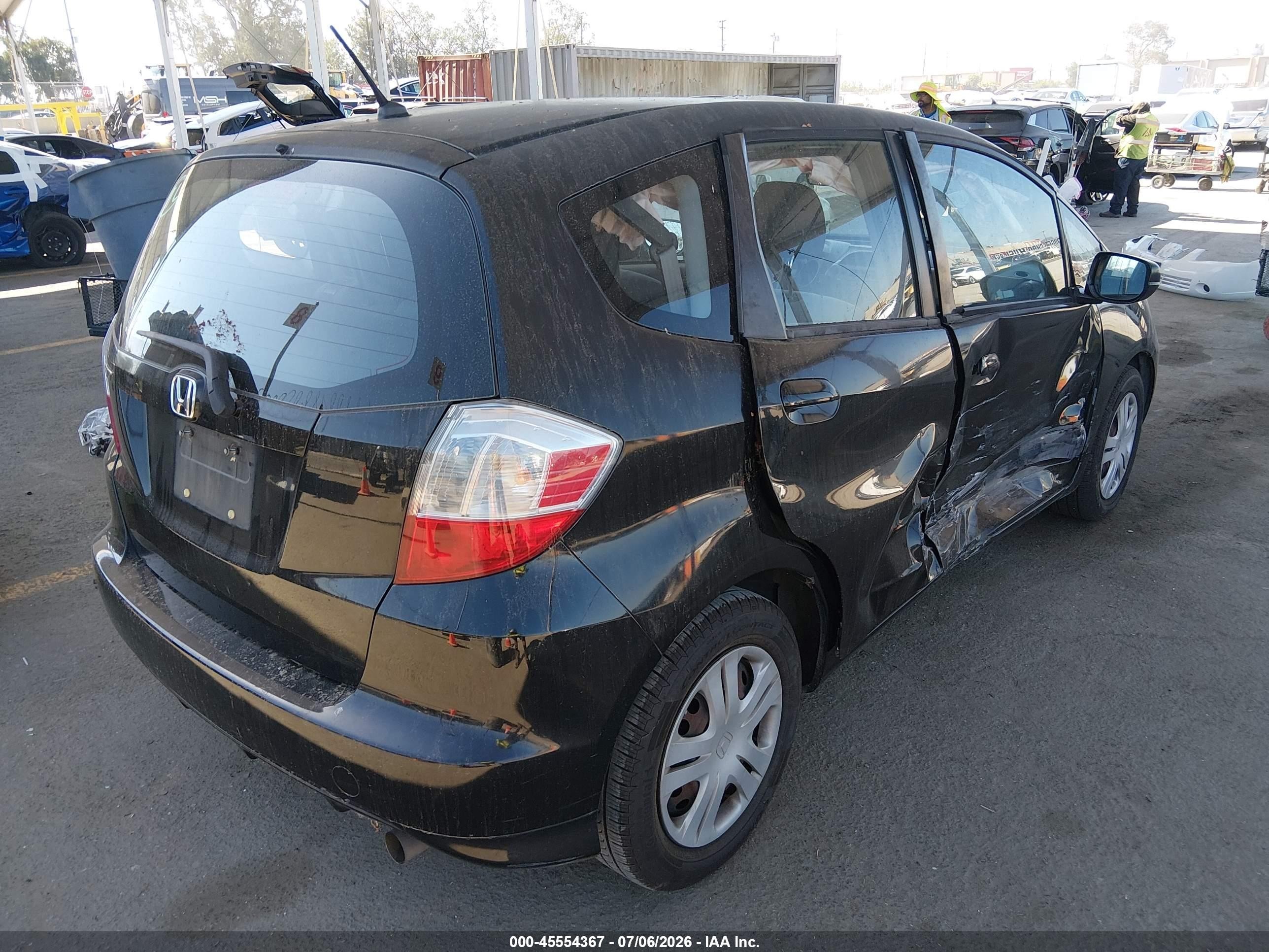 2011 Honda Fit Black vin: JHMGE8G3XBS009132