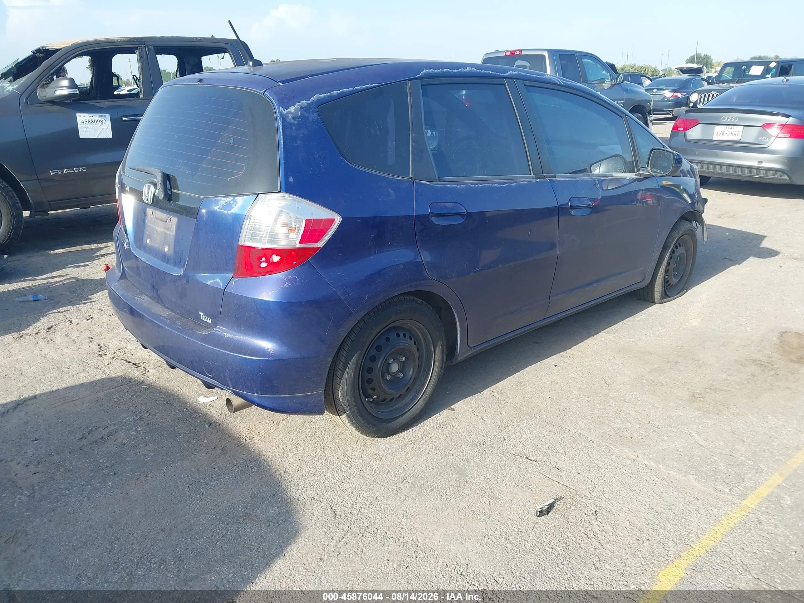 2012 Honda Fit Blue vin: JHMGE8G3XCC004329