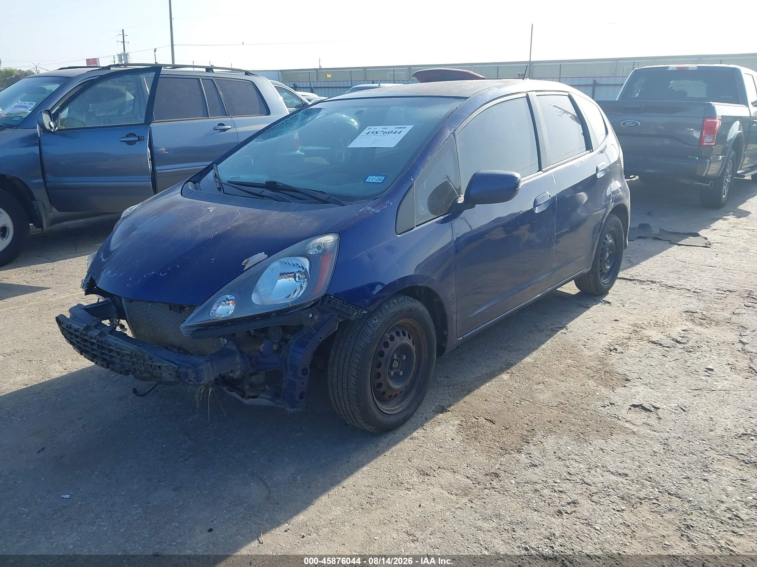 2012 Honda Fit Blue vin: JHMGE8G3XCC004329