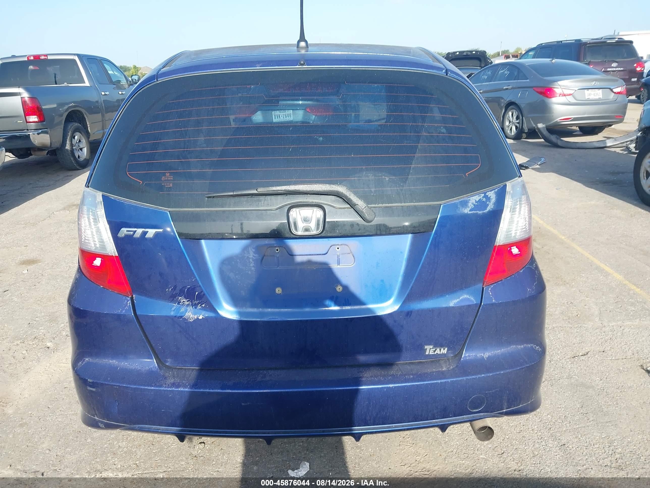 2012 Honda Fit Blue vin: JHMGE8G3XCC004329