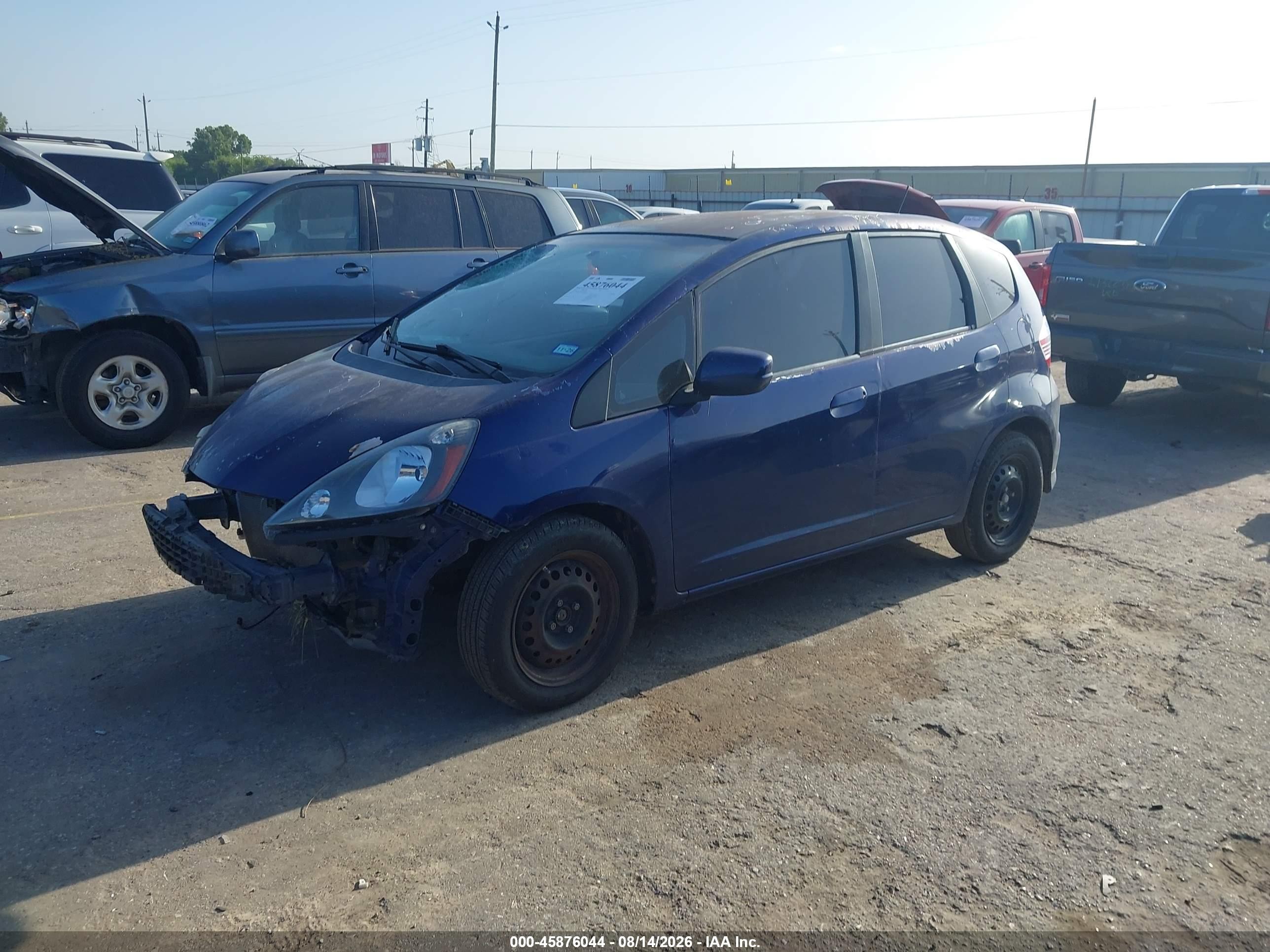2012 Honda Fit Blue vin: JHMGE8G3XCC004329