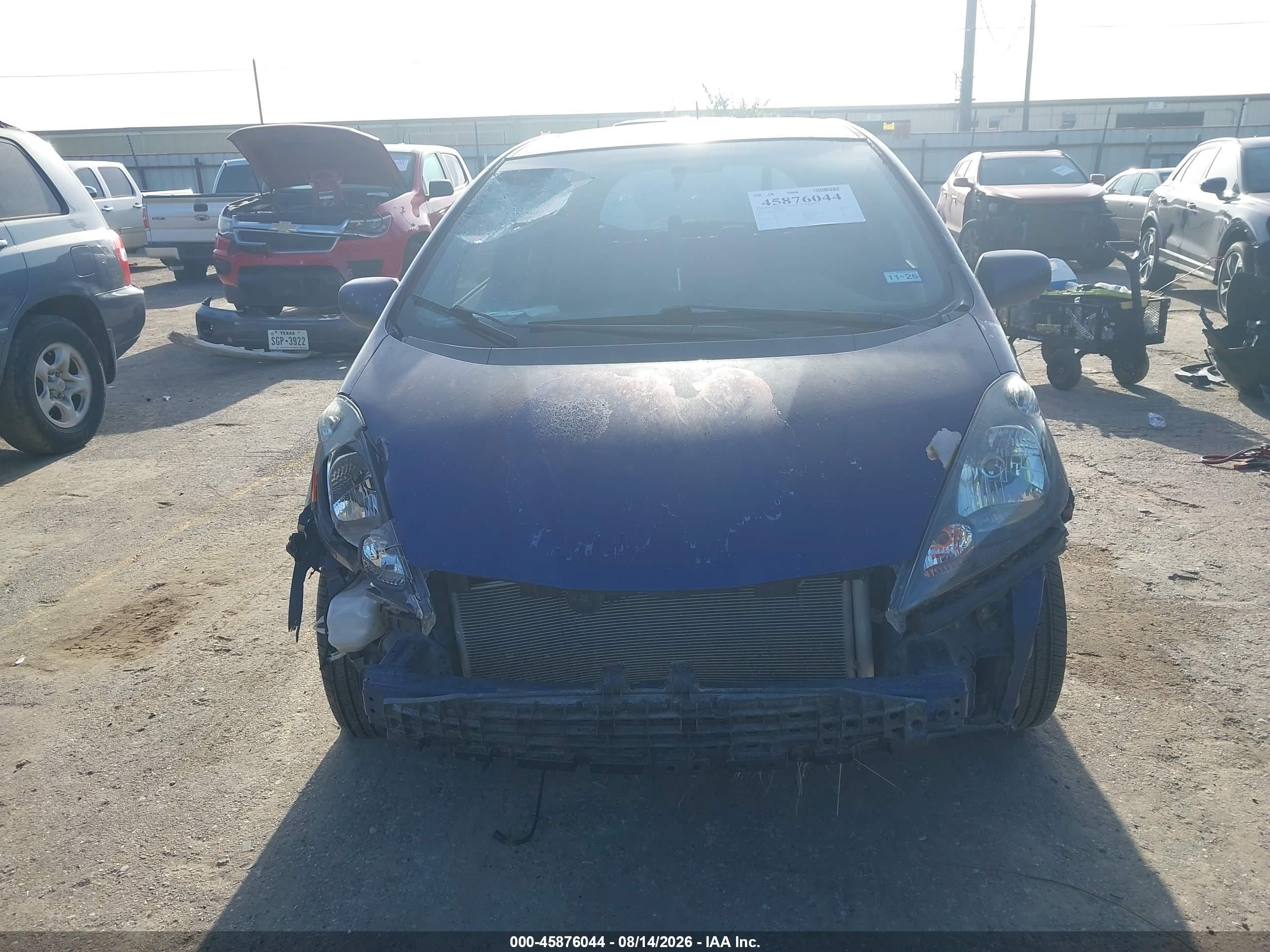 2012 Honda Fit Blue vin: JHMGE8G3XCC004329