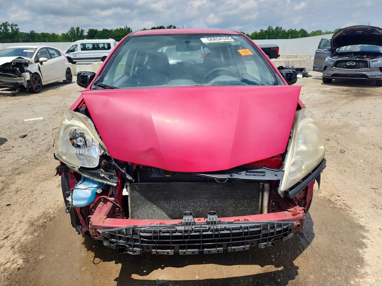 2010 Honda Fit Sport Red vin: JHMGE8G41AC002426
