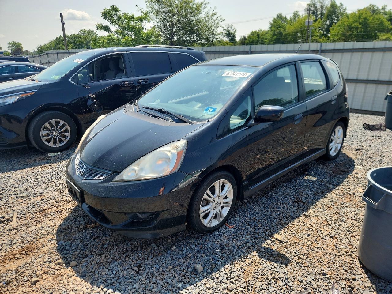 2010 Honda Fit Sport Черный vin: JHMGE8G42AC002712