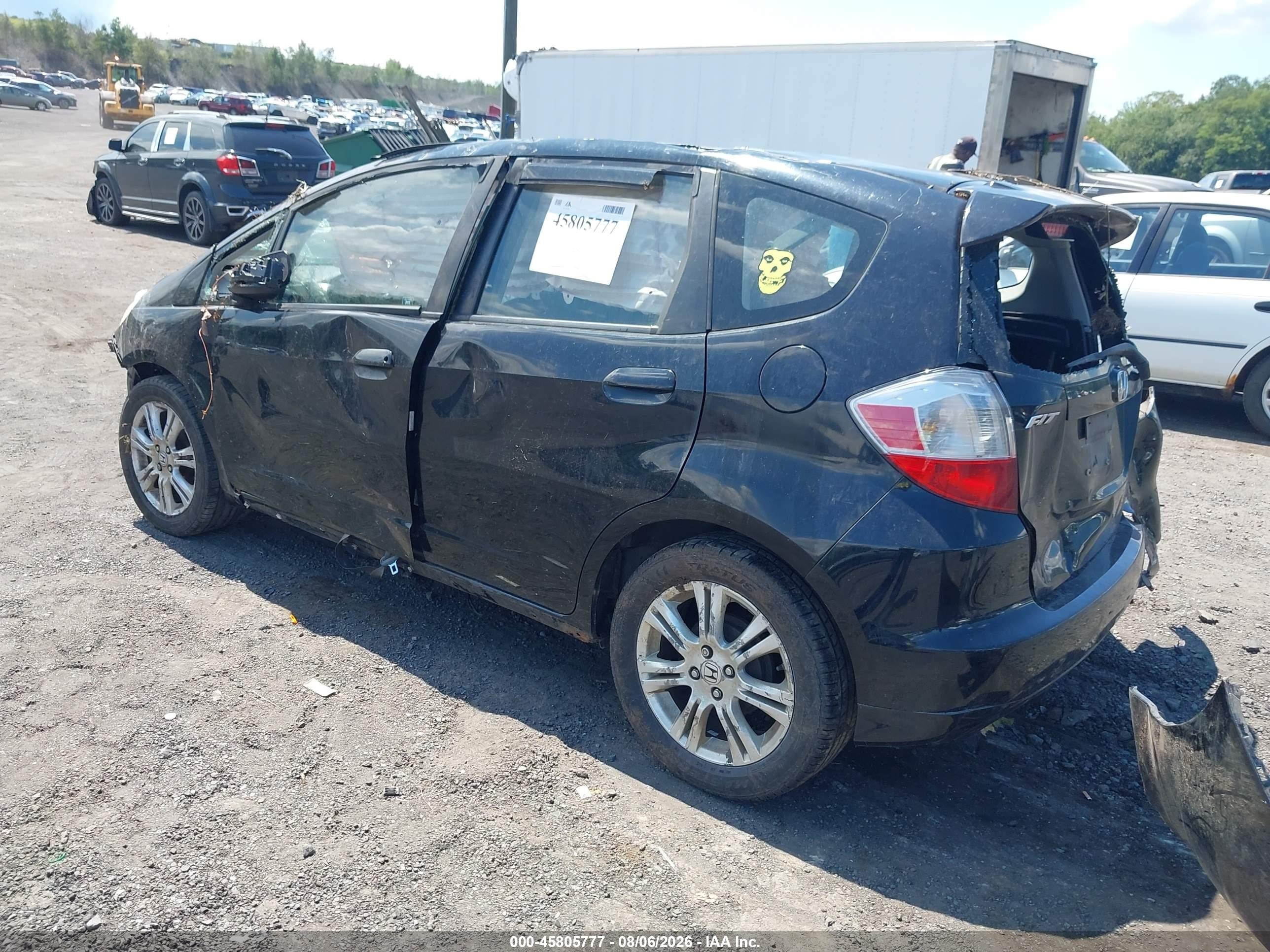 2010 Honda Fit Sport Black vin: JHMGE8G42AS015174