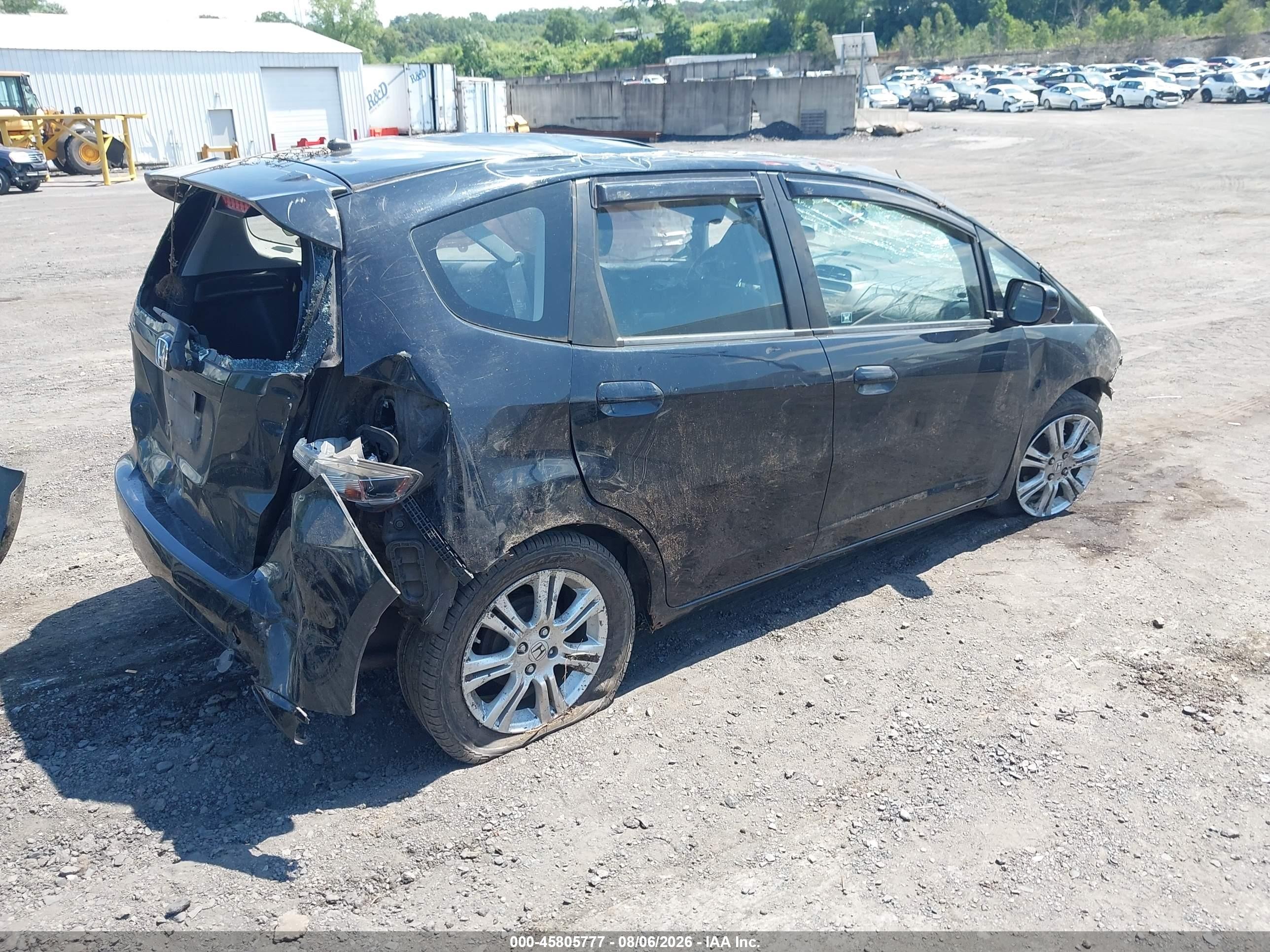 2010 Honda Fit Sport Black vin: JHMGE8G42AS015174