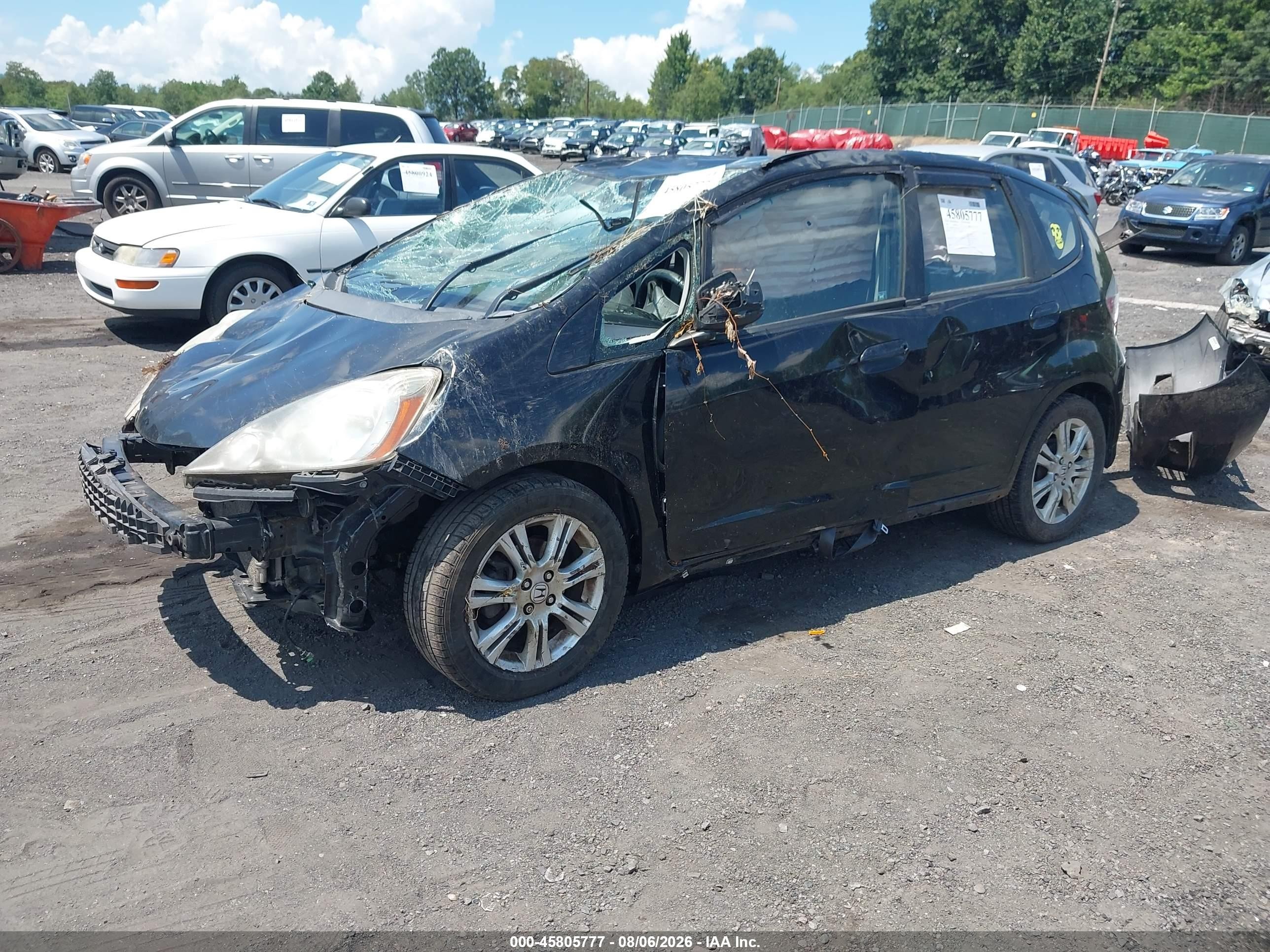 2010 Honda Fit Sport Black vin: JHMGE8G42AS015174