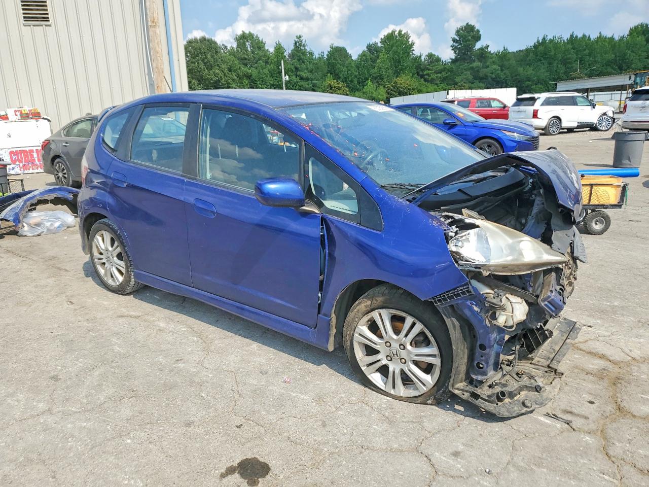 2010 Honda Fit Sport Blue vin: JHMGE8G43AS009111