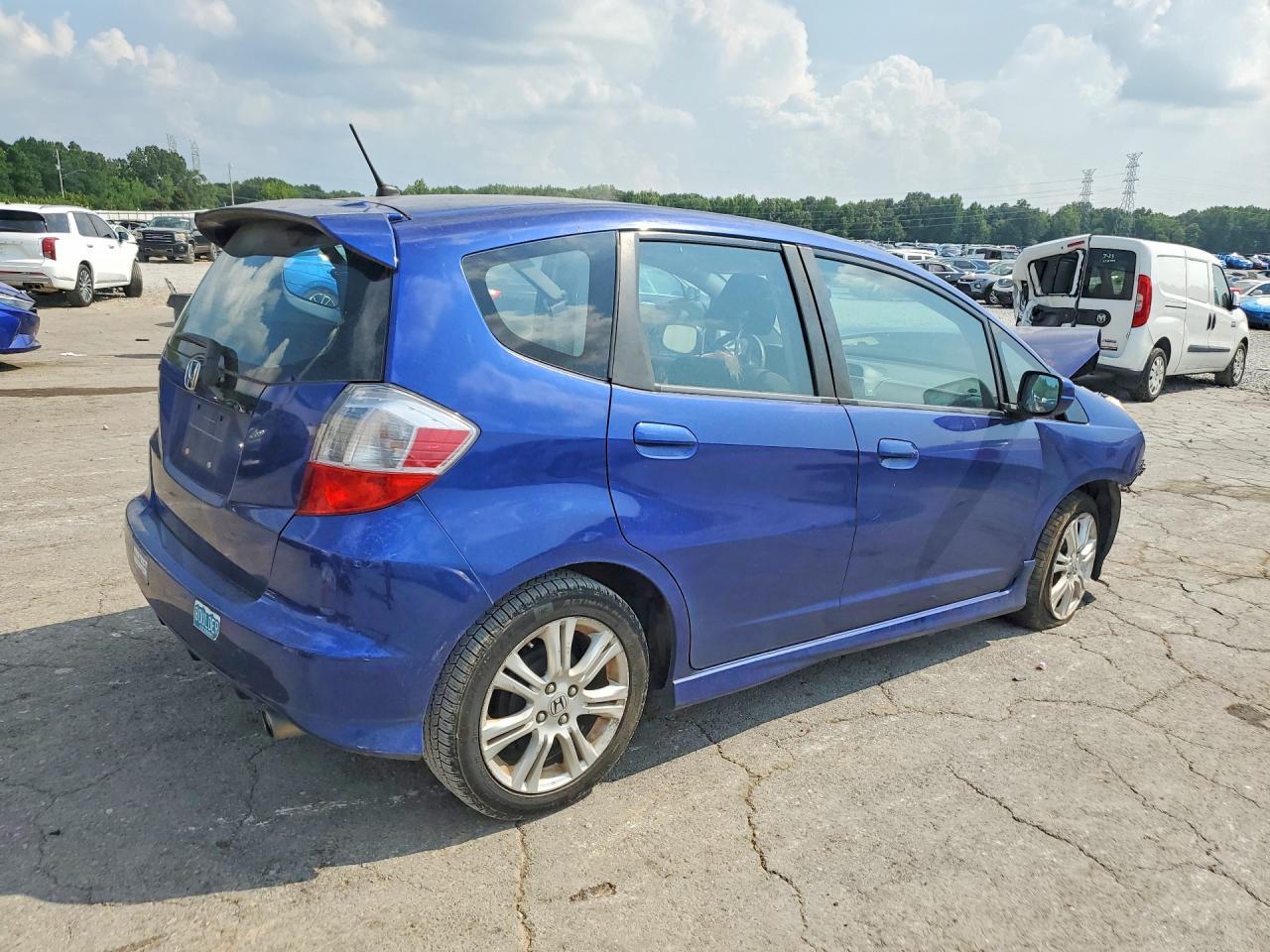 2010 Honda Fit Sport Blue vin: JHMGE8G43AS009111
