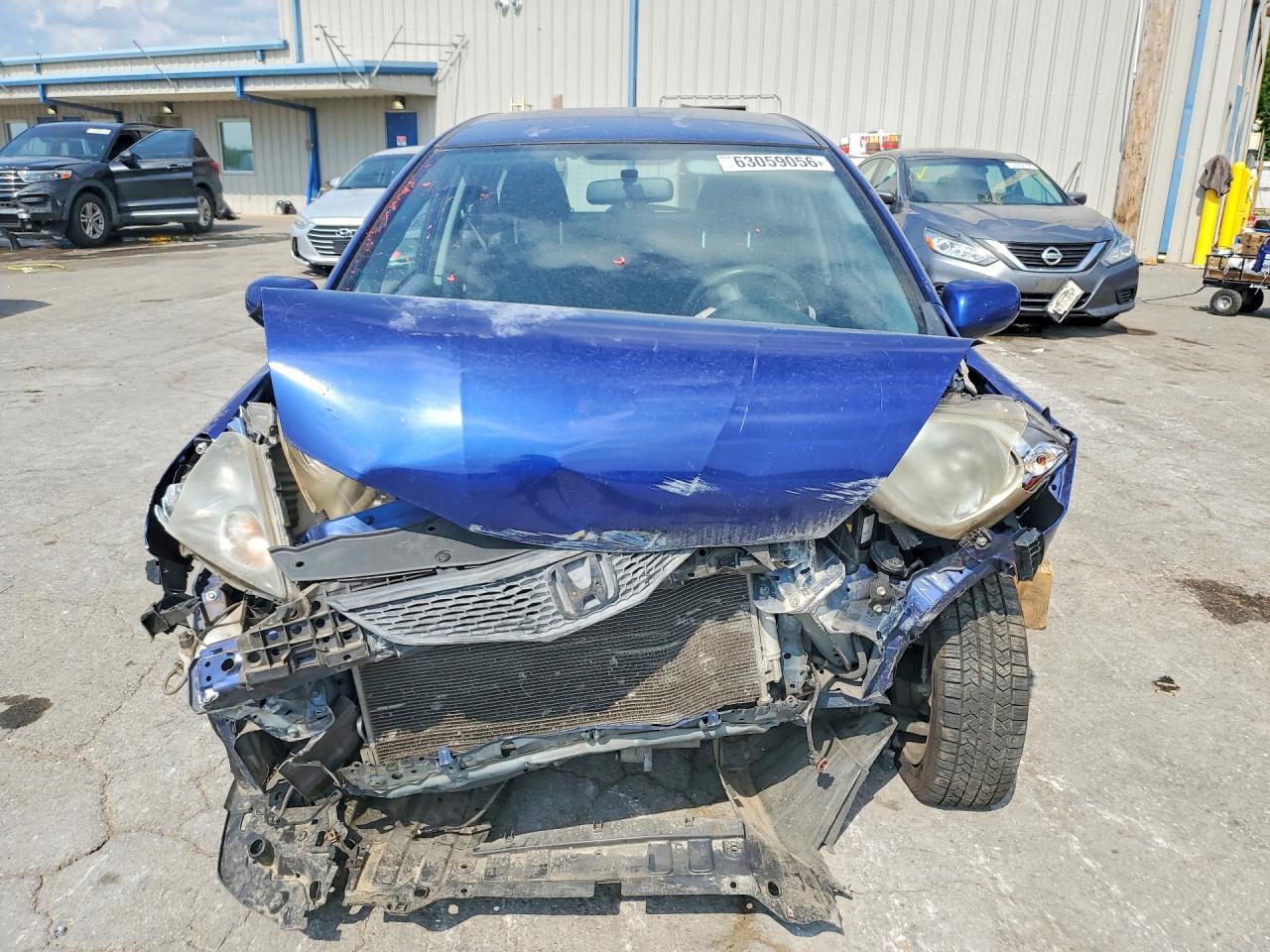 2010 Honda Fit Sport Blue vin: JHMGE8G43AS009111