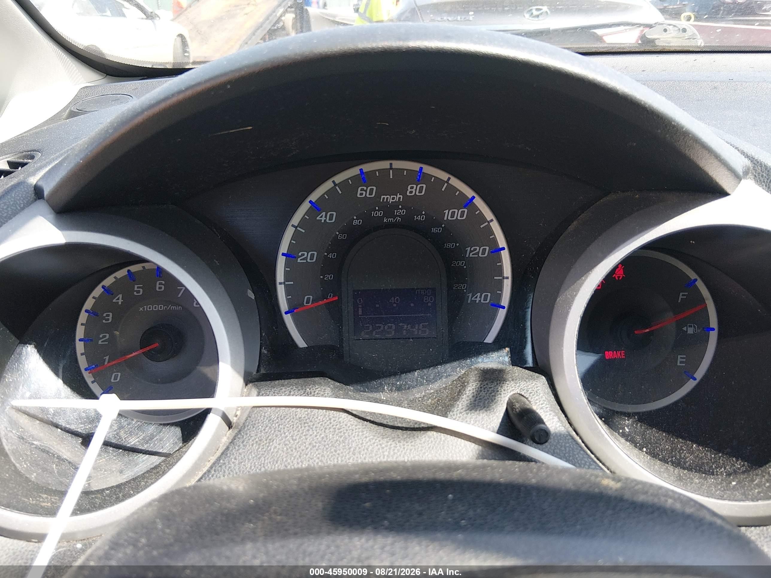 2010 Honda Fit Sport Blue vin: JHMGE8G43AS026426