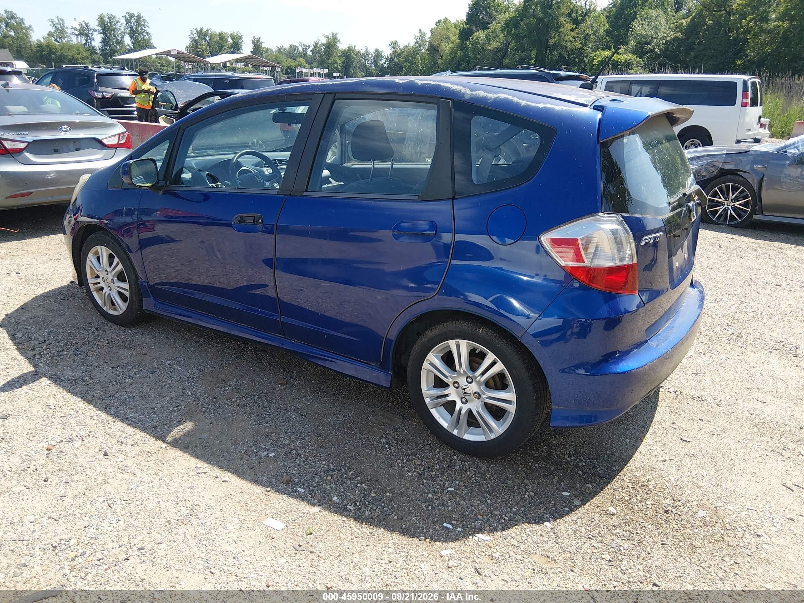 2010 Honda Fit Sport Blue vin: JHMGE8G43AS026426