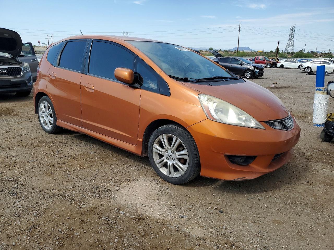 2010 Honda Fit Sport Оранжевый vin: JHMGE8G47AC022759