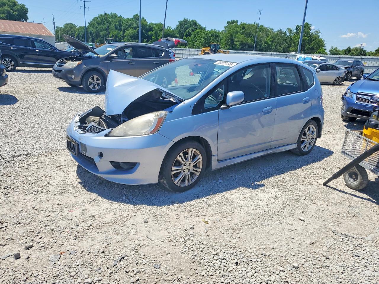 2010 Honda Fit Sport Blue vin: JHMGE8G47AC037486
