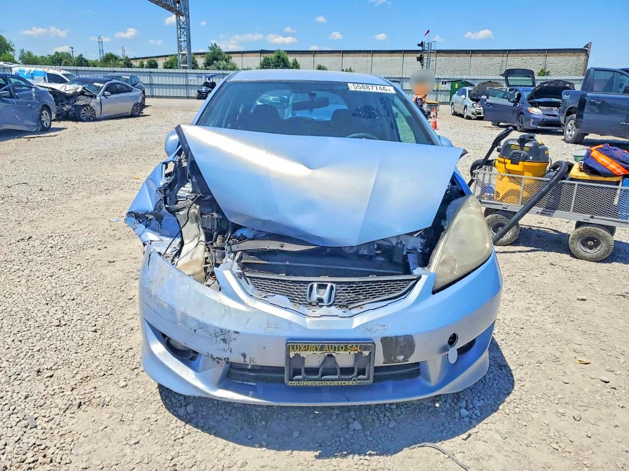 2010 Honda Fit Sport Blue vin: JHMGE8G47AC037486