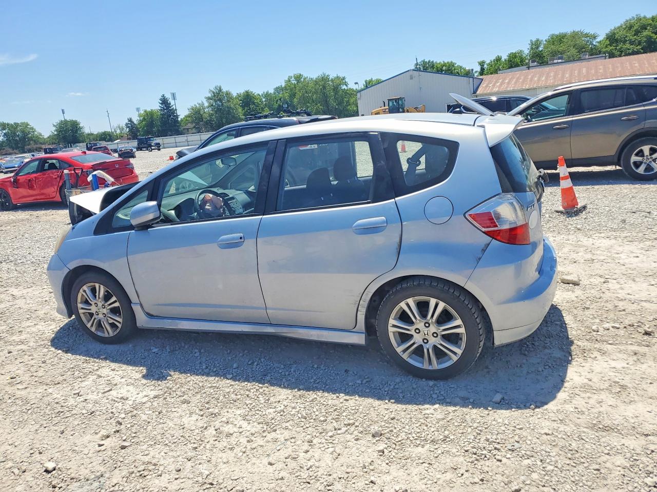 2010 Honda Fit Sport Blue vin: JHMGE8G47AC037486