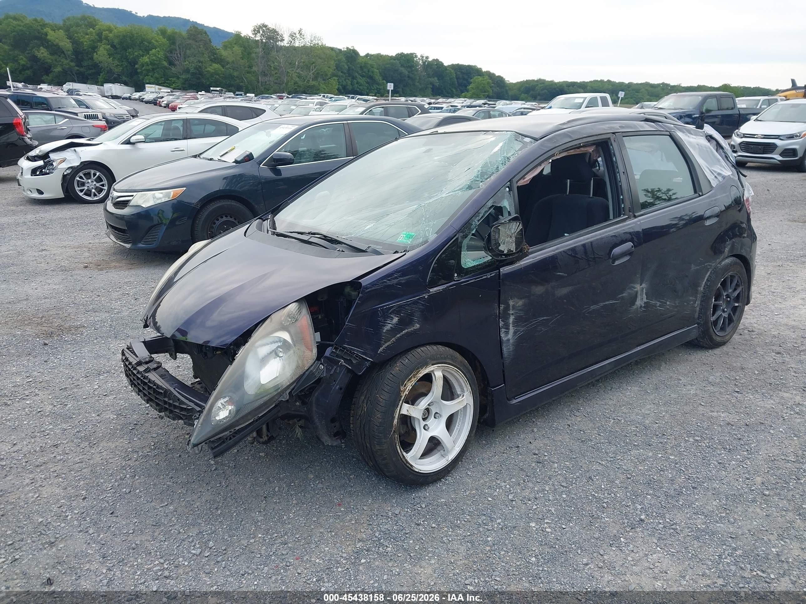 2010 Honda Fit Sport Blue vin: JHMGE8G48AS006818