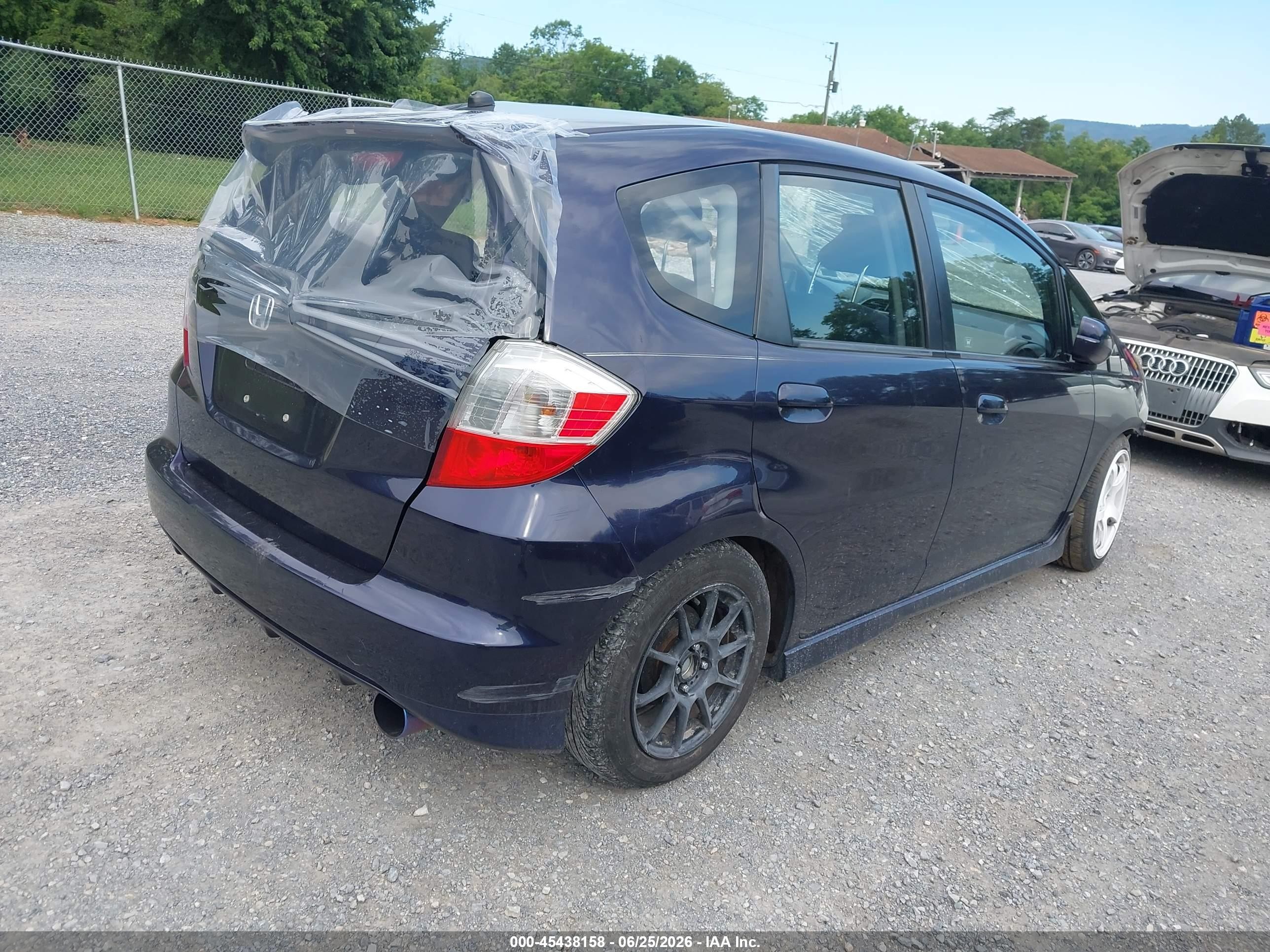 2010 Honda Fit Sport Blue vin: JHMGE8G48AS006818