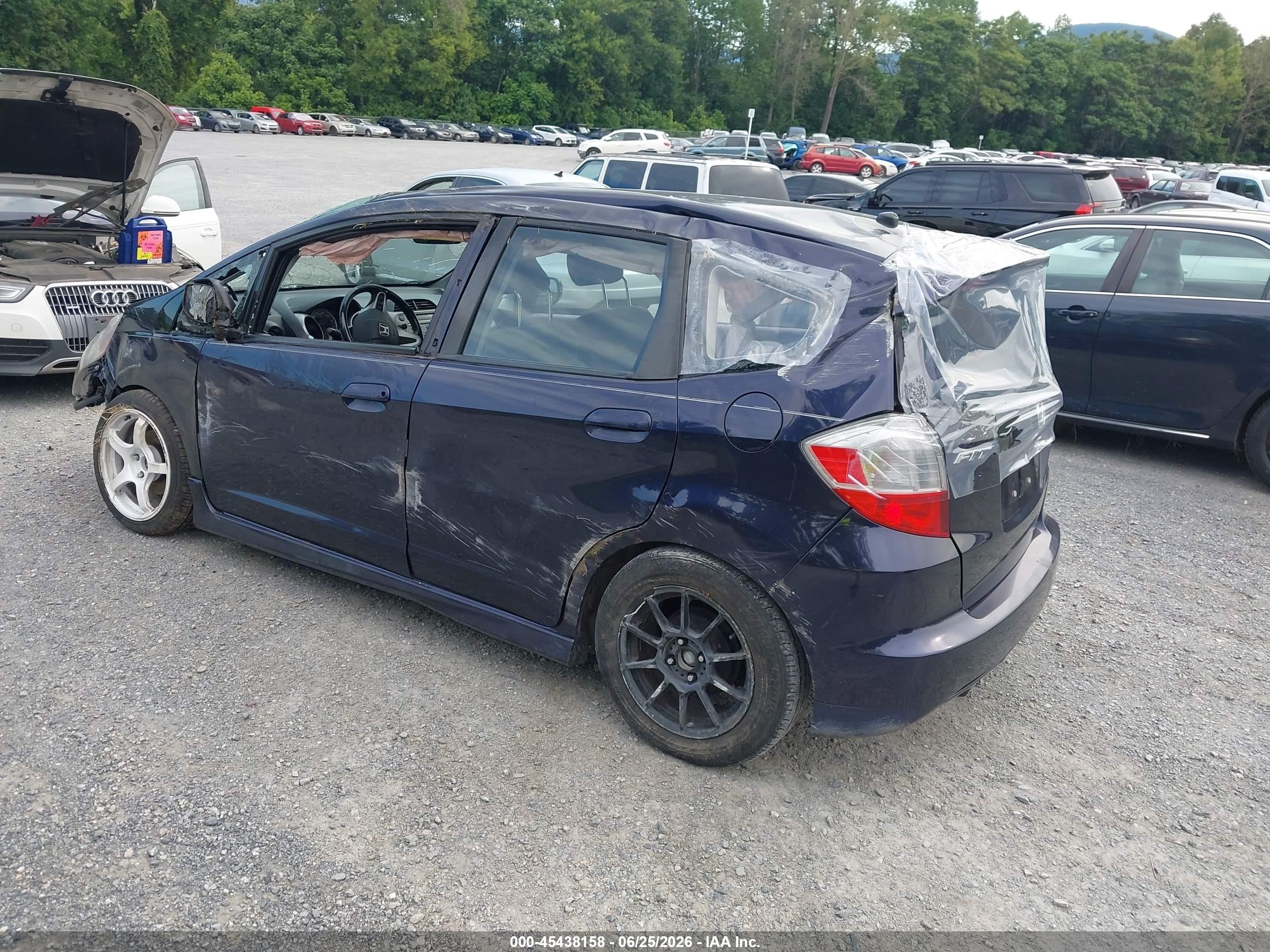 2010 Honda Fit Sport Blue vin: JHMGE8G48AS006818