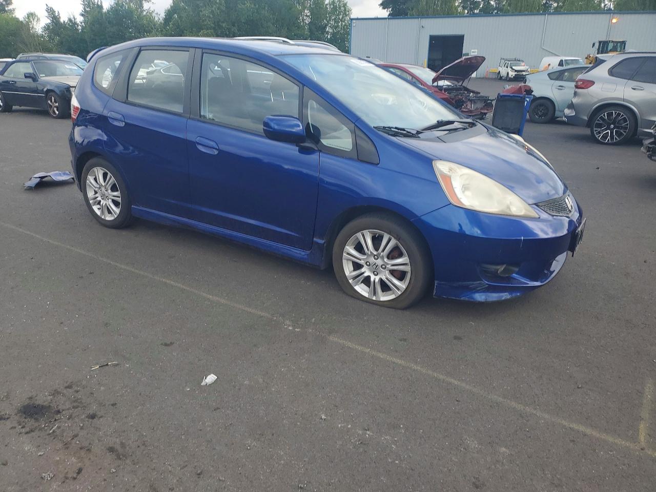 2010 Honda Fit Sport Синий vin: JHMGE8G48AS028088