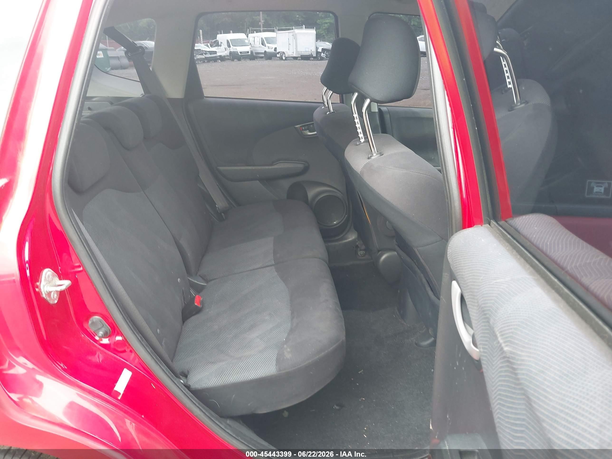 2010 Honda Fit Sport Red vin: JHMGE8G49AC007518