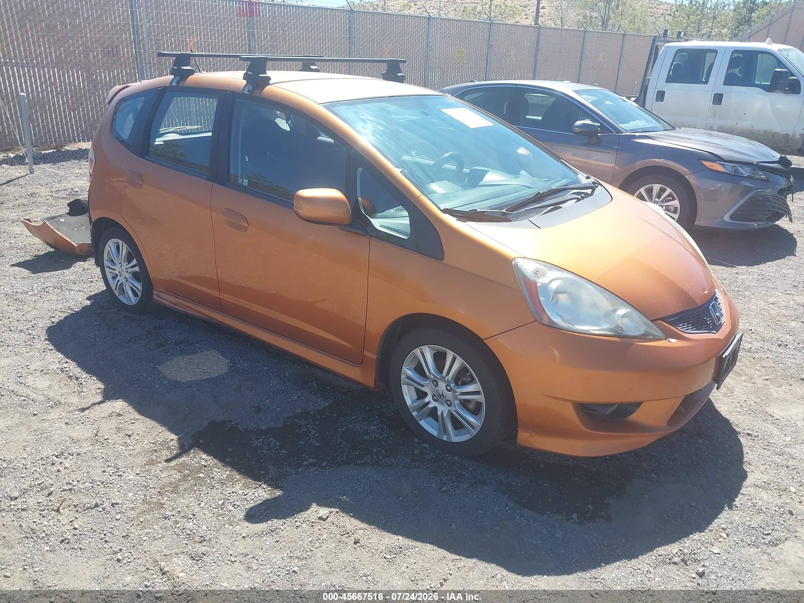 2010 Honda Fit Sport Orange vin: JHMGE8G49AS014815