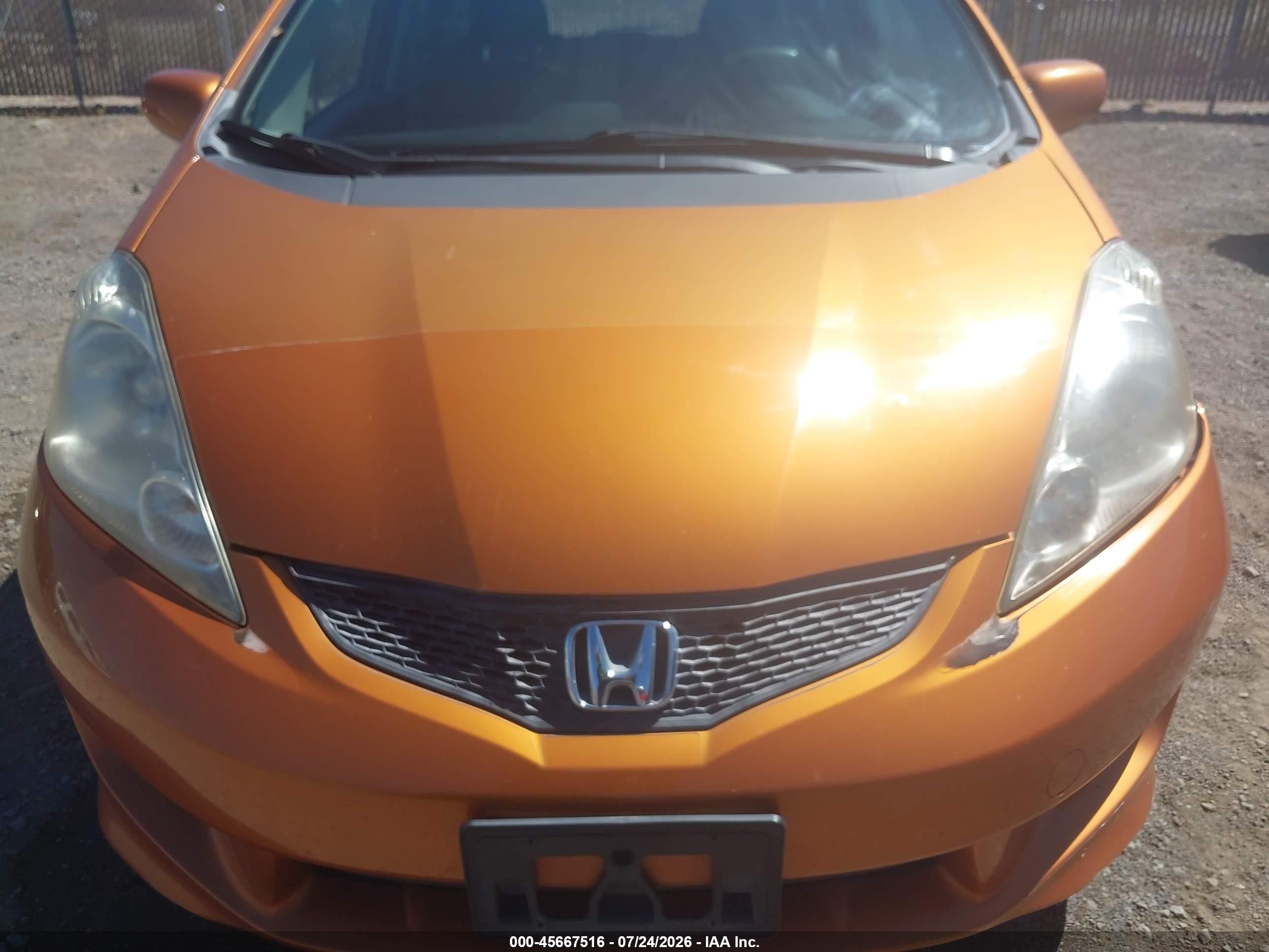 2010 Honda Fit Sport Orange vin: JHMGE8G49AS014815