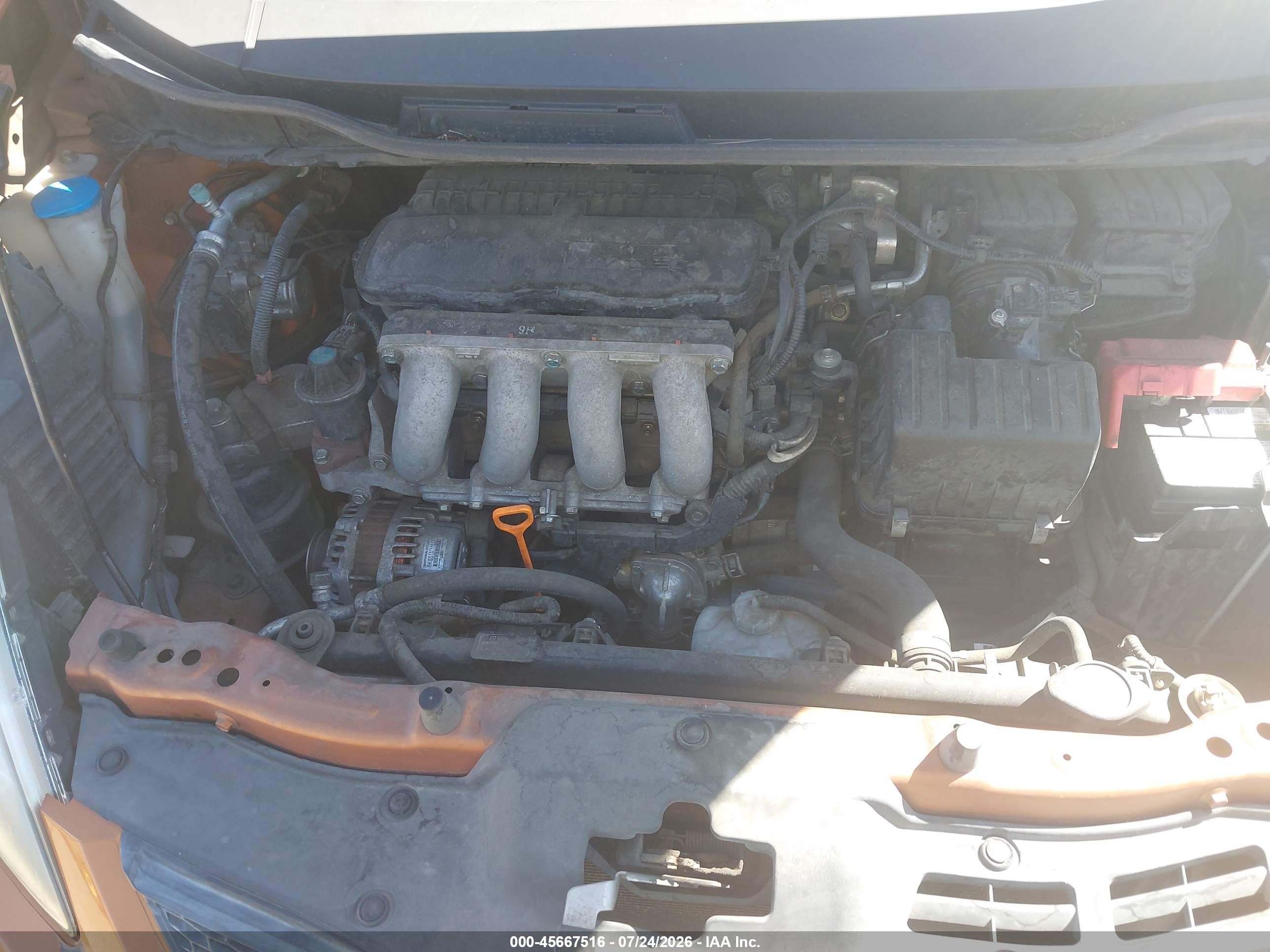 2010 Honda Fit Sport Orange vin: JHMGE8G49AS014815