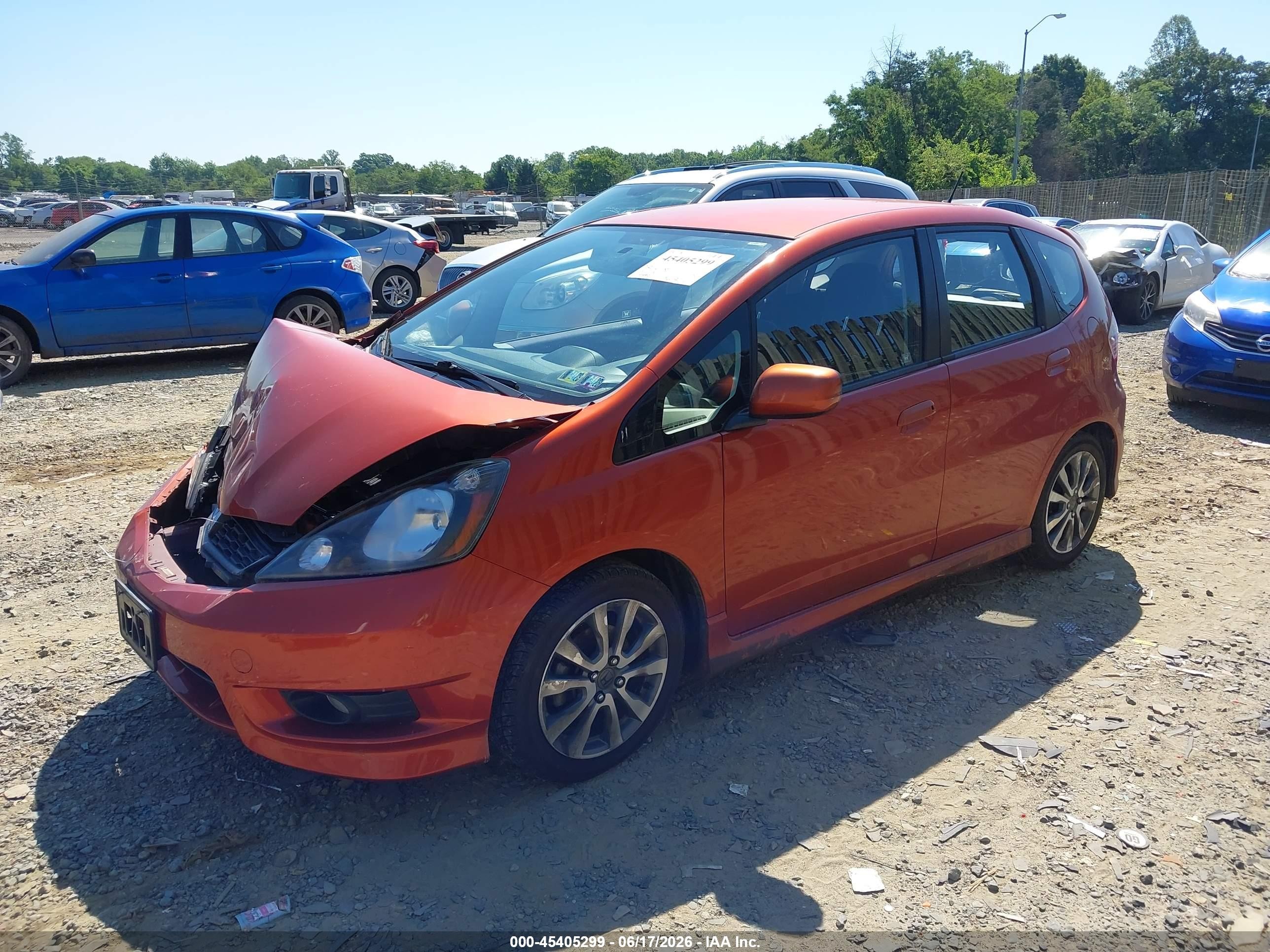 2012 Honda Fit Sport Orange vin: JHMGE8G50CC010724