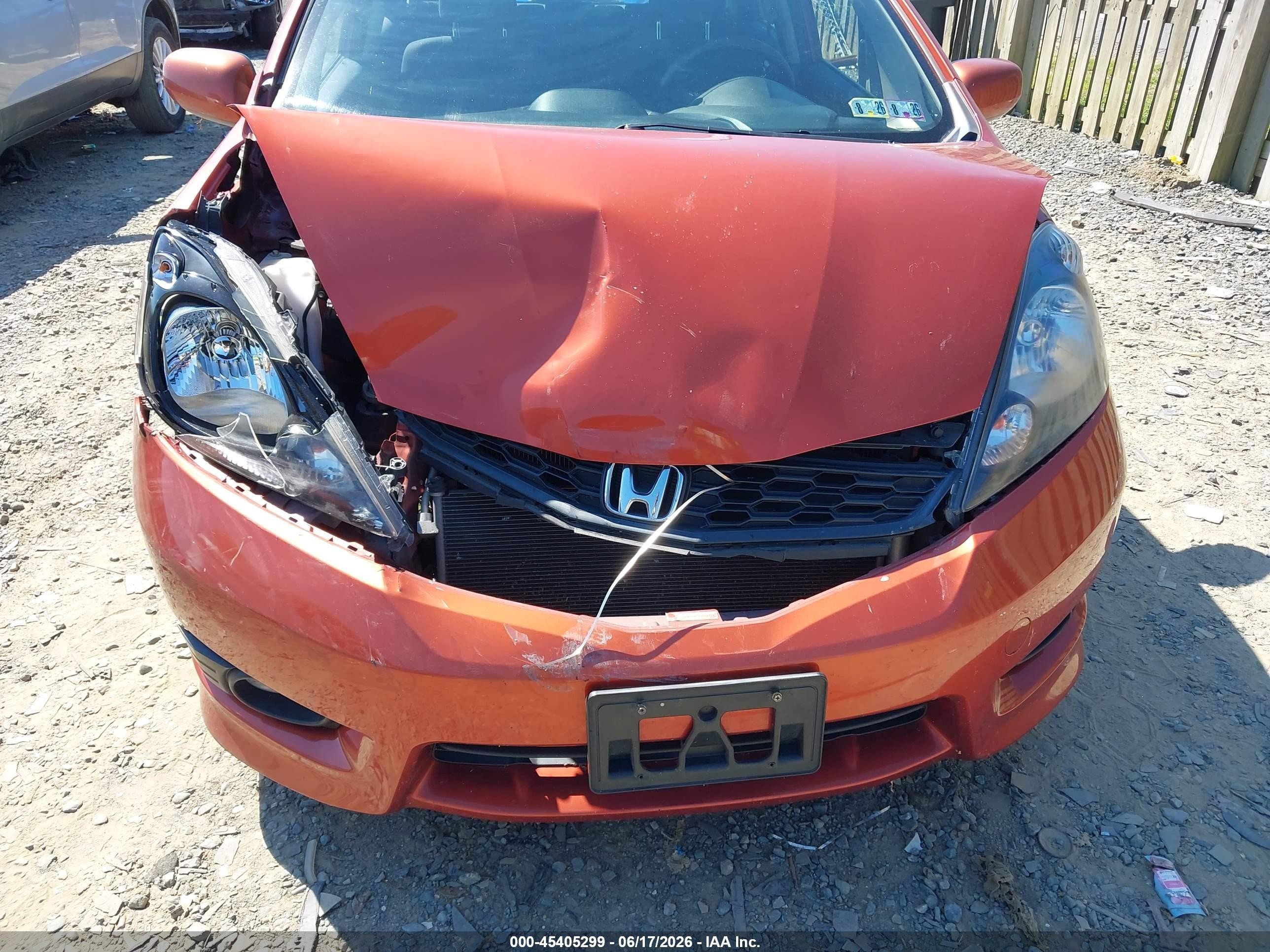 2012 Honda Fit Sport Orange vin: JHMGE8G50CC010724