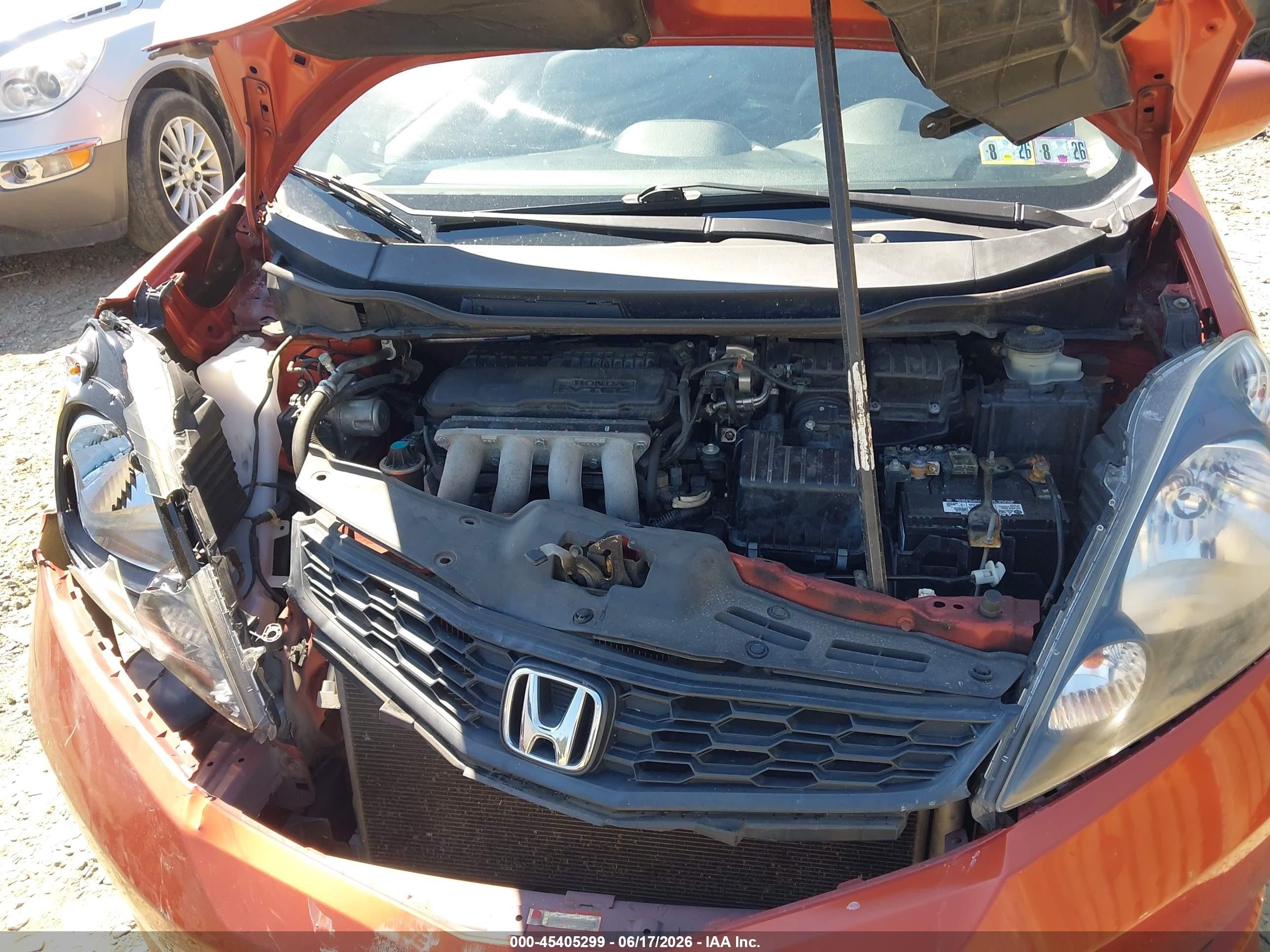 2012 Honda Fit Sport Orange vin: JHMGE8G50CC010724
