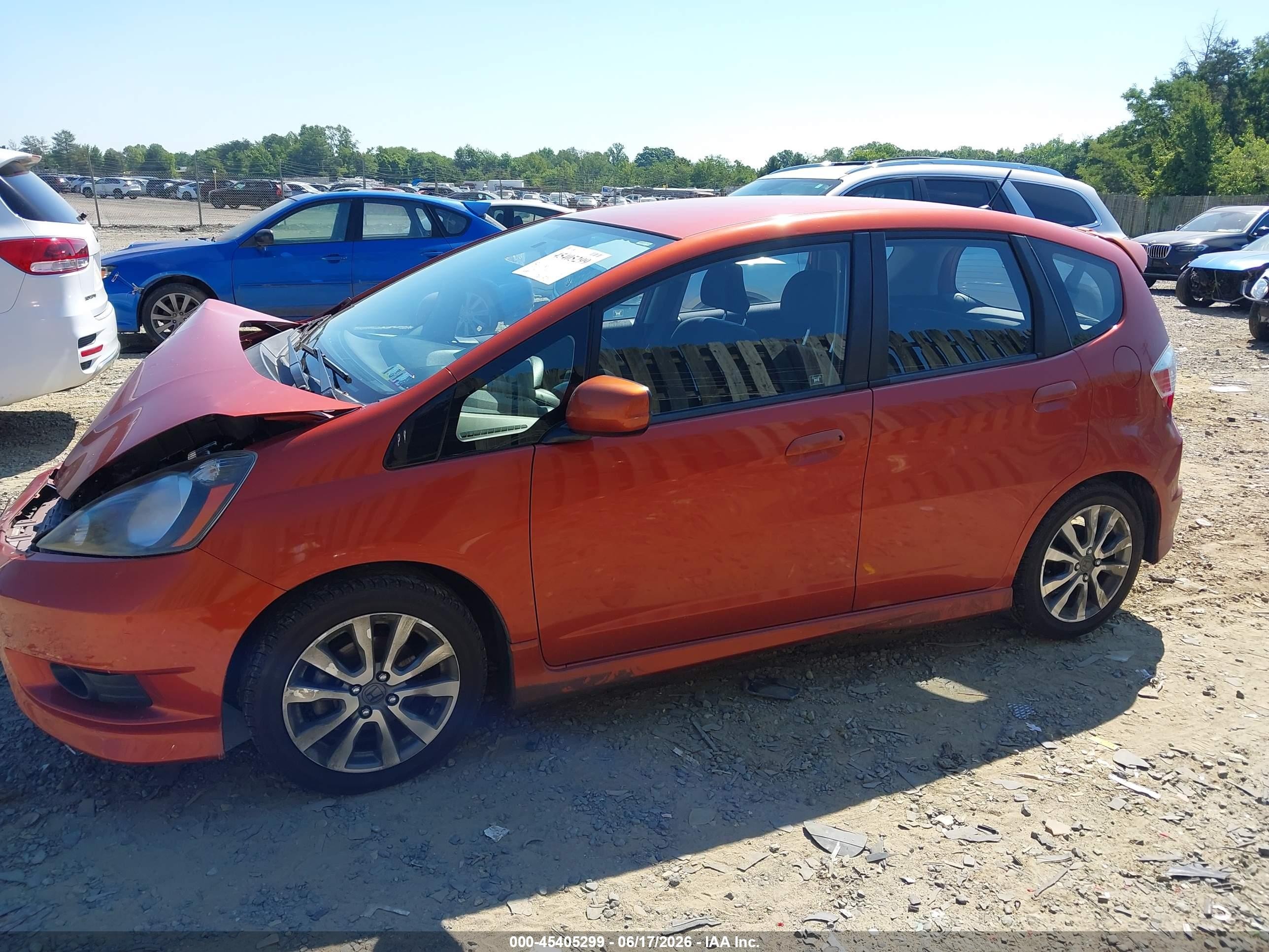 2012 Honda Fit Sport Orange vin: JHMGE8G50CC010724
